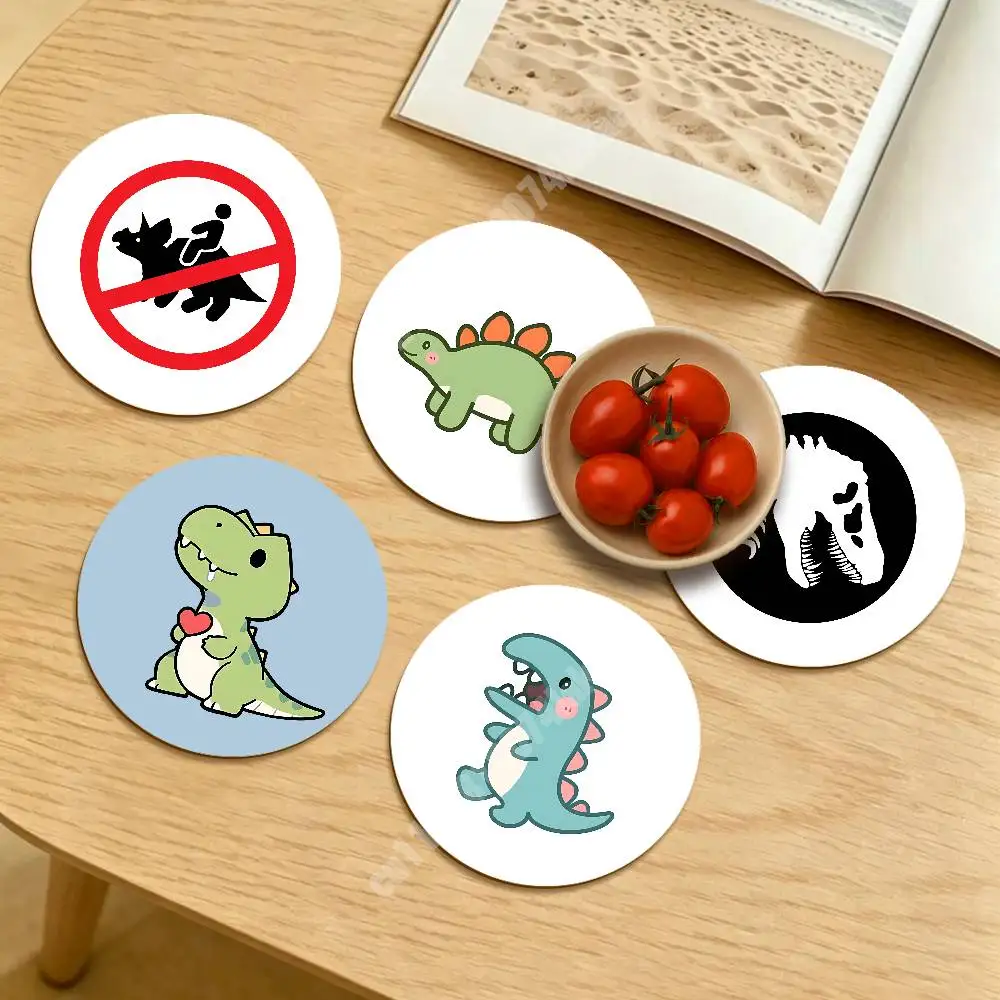 Funny Dinosaur Stego Raptor Rex Round Coaster for Drink Cup Relaxing Coffee Nook Sustainable Lifestyle Decor
Funny Dinosaur Stego Raptor Rex Round Coaster for Drink Cup Relaxing Coffee Nook Sustainable Lifestyle Decor