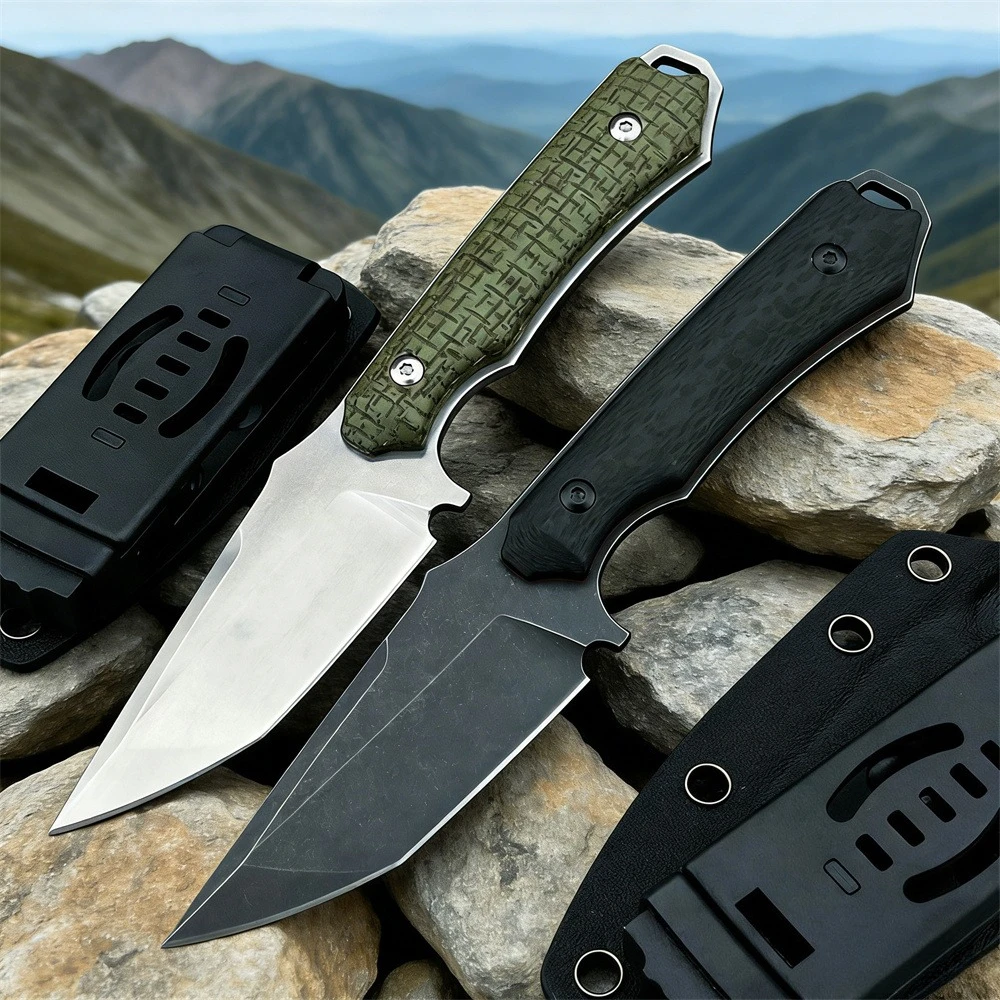 Многофункциональный нож с фиксированным клинком, сталь 8CR13MOV, рукоять G10, тактический нож для джунглей, охоты, кемпинга, самообороны, с ножнами
Многофункциональный нож с фиксированным клинком, сталь 8CR13MOV, рукоять G10, тактический нож для джунглей, охоты, кемпинга, самообороны, с ножнами