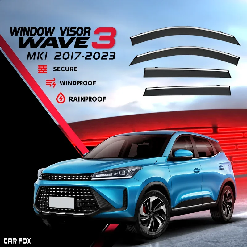 For EMC Wave 3 2017-2023 Overseas Edition Door Visor CAR Window Visor Vent Wind Deflectors Rain Guard Shades Visor Body Kit
For EMC Wave 3 2017-2023 Overseas Edition Door Visor CAR Window Visor Vent Wind Deflectors Rain Guard Shades Visor Body Kit