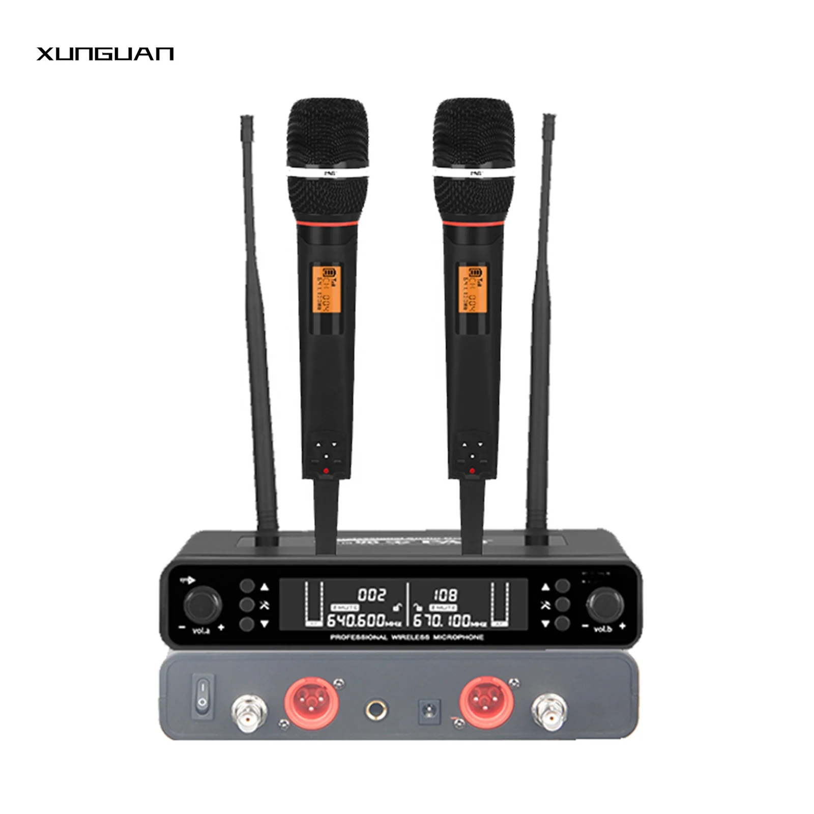 U330 Professional UHF IR Wireless Microphone 2CH Metal Handheld for Speech/Conference/Church
U330 Professional UHF IR Wireless Microphone 2CH Metal Handheld for Speech/Conference/Church
