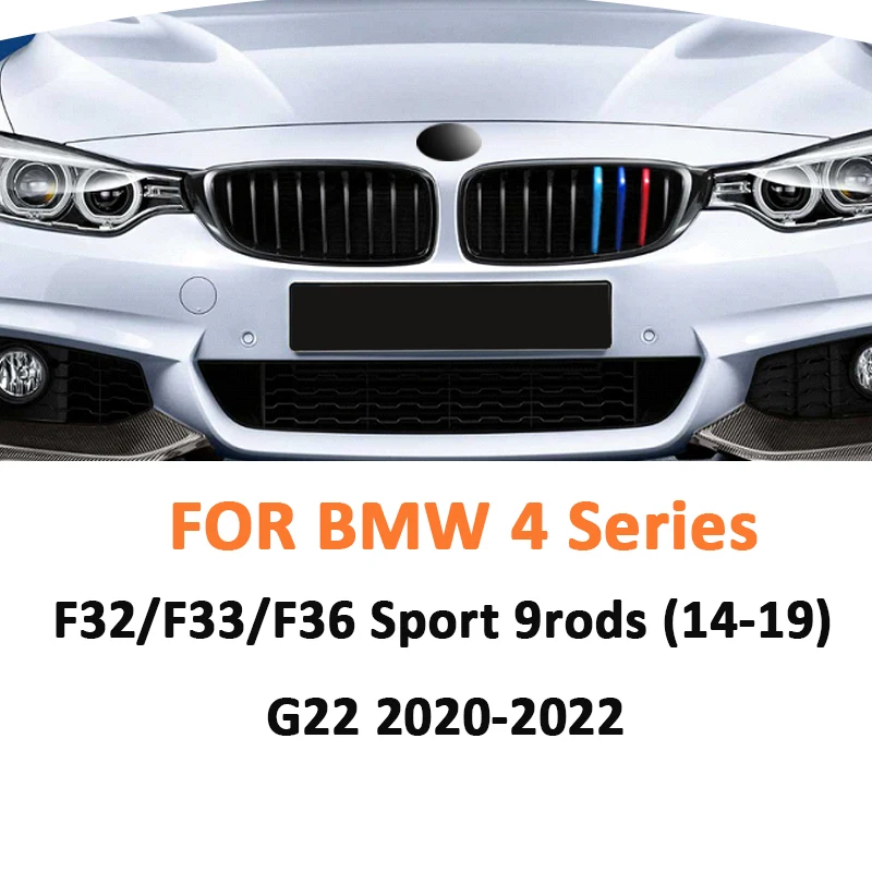 3PCS ABS M Style Car Racing Grills Clips Trim Strips For BMW 4 Series F32 F33 F36 2013-2019 G22 2020-2022 Exterior Accessories
3PCS ABS M Style Car Racing Grills Clips Trim Strips For BMW 4 Series F32 F33 F36 2013-2019 G22 2020-2022 Exterior Accessories