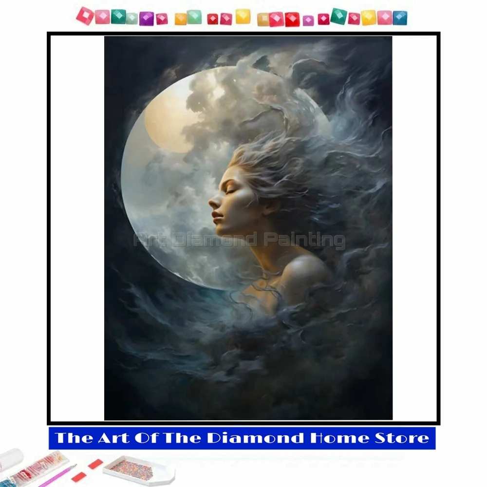 Moonwoman 5D DIY AB Diamond Painting Embroidery Cross Stitch Fantasy Witch Mosaic Picture Handicraft Home Decor Children Gift
Moonwoman 5D DIY AB Diamond Painting Embroidery Cross Stitch Fantasy Witch Mosaic Picture Handicraft Home Decor Children Gift