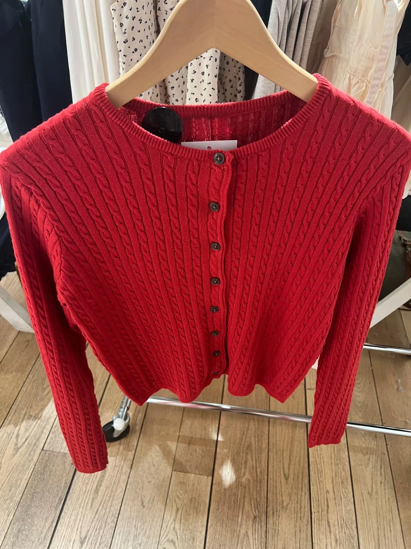 New Red Twist flower Knitted Sweater Cardigan O-Neck Single Breasted Long Sleeve Slim Coat Vintage Streetwear Simple Crop Top
New Red Twist flower Knitted Sweater Cardigan O-Neck Single Breasted Long Sleeve Slim Coat Vintage Streetwear Simple Crop Top