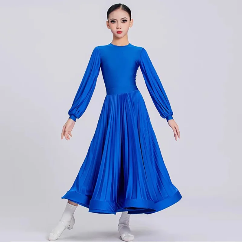 2025 Waltz Ballroom Dance Professional Dresses Pleated Fishbone Skirt Latin Dance Kids Girls Performance Modern Dancing Clothes
2025 Waltz Ballroom Dance Professional Dresses Pleated Fishbone Skirt Latin Dance Kids Girls Performance Modern Dancing Clothes