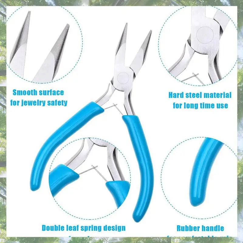Premium-8 Pcs Jewelry Making Tools Kit Jewelry Pliers With Needle Nose Pliers For Crafts Wire Wrapping Jewelry Making Supplies
Premium-8 Pcs Jewelry Making Tools Kit Jewelry Pliers With Needle Nose Pliers For Crafts Wire Wrapping Jewelry Making Supplies