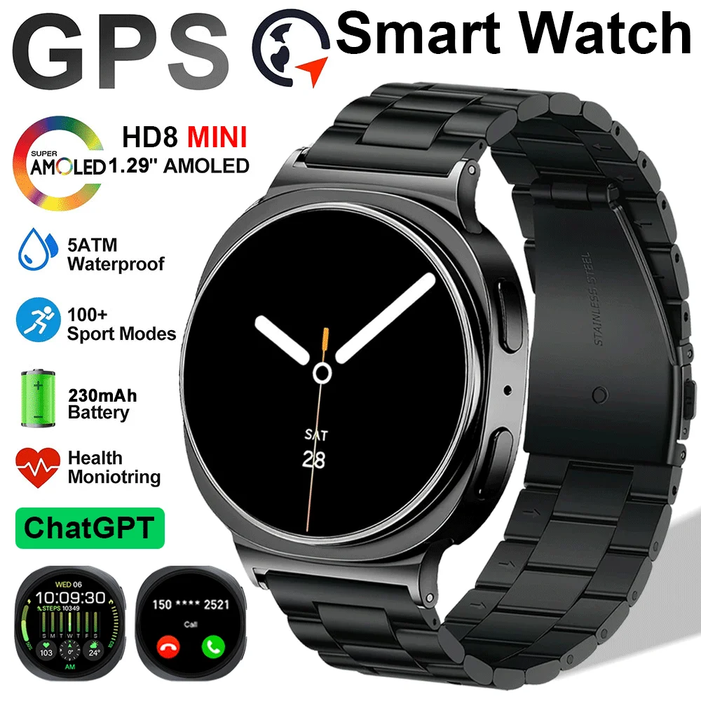 2026 Mini 8 Watch GPS Track Smart Watches For Men Women Sport Heart Rate Bluetooth Call NFC IP68 Waterproof Compass Smartwatch
2026 Mini 8 Watch GPS Track Smart Watches For Men Women Sport Heart Rate Bluetooth Call NFC IP68 Waterproof Compass Smartwatch
