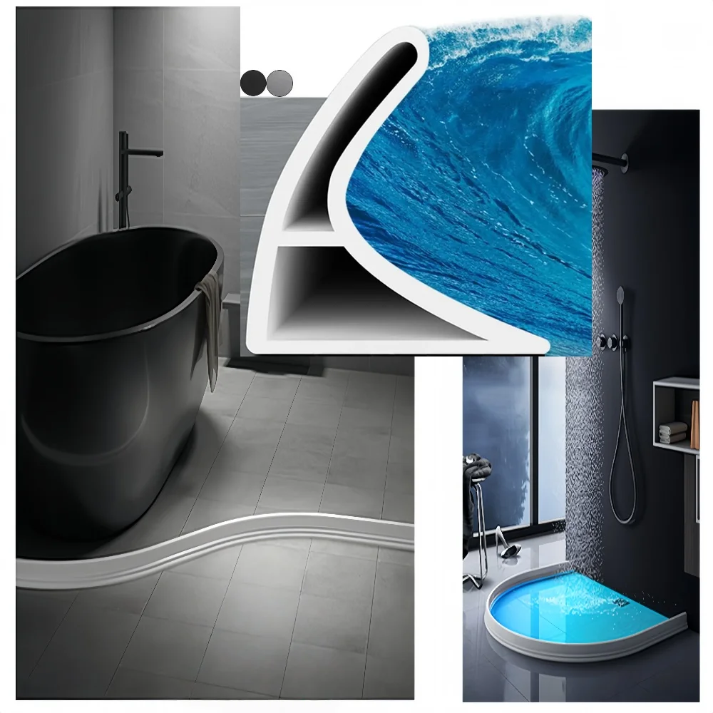 1pc 1m 4cmX3cm Shower Water Dam Self Adhesive Dry Wet Separation Shower Threshold Flexible Silicone Water Dam Guard Shower Edge
1pc 1m 4cmX3cm Shower Water Dam Self Adhesive Dry Wet Separation Shower Threshold Flexible Silicone Water Dam Guard Shower Edge
