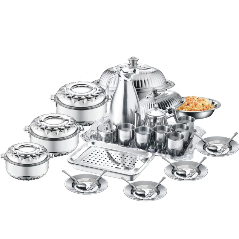 Stainless steel double-layer orchid preservation pot, thermal insulation and thickened all-steel magnolia pot 28-piece set pot
Stainless steel double-layer orchid preservation pot, thermal insulation and thickened all-steel magnolia pot 28-piece set pot