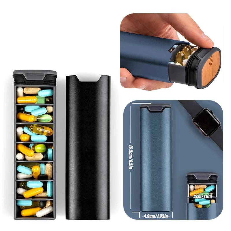 1pcs 7 Day Weekly Metal Pill Organizer Travel, Premium Aluminum Daily Pill Box, Cute Portable Pill Case, Large Capacity Pill
1pcs 7 Day Weekly Metal Pill Organizer Travel, Premium Aluminum Daily Pill Box, Cute Portable Pill Case, Large Capacity Pill