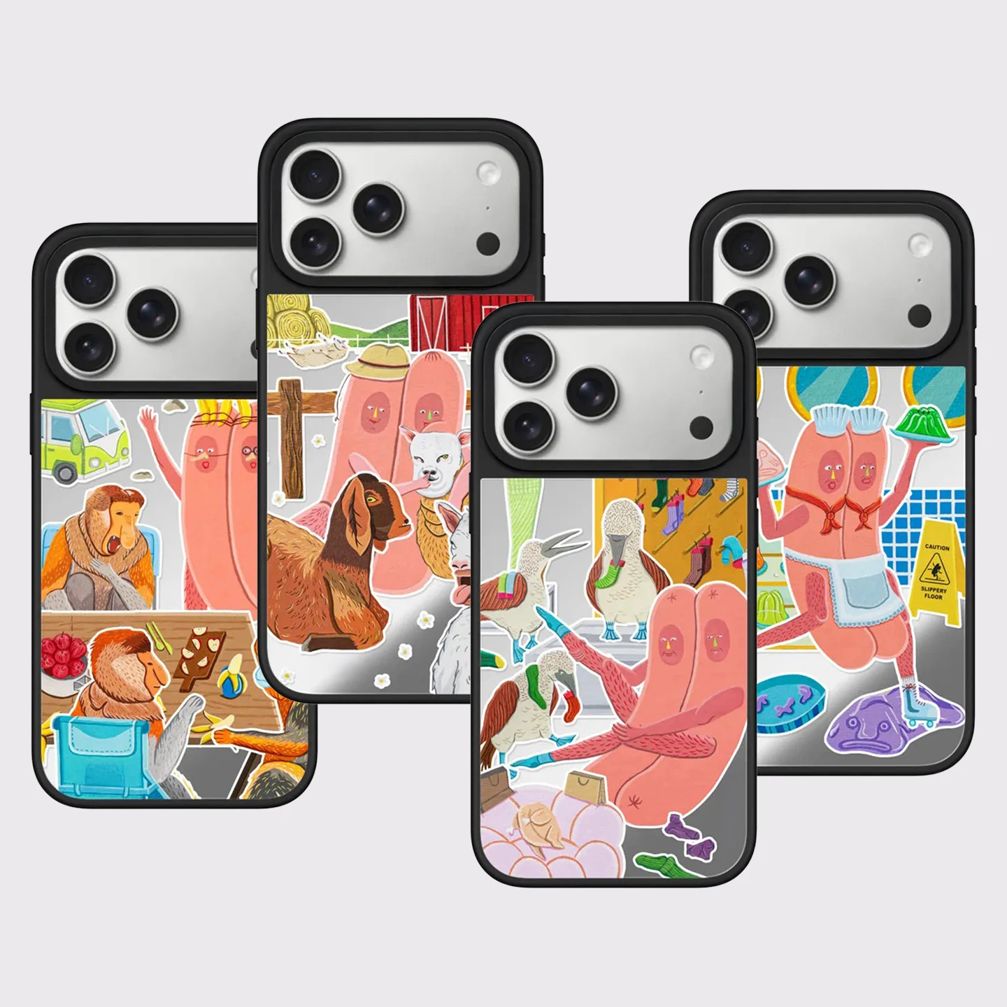 Cartoon Sausage Goat Mirror Surface Magnetic Phone Case Cover for IPhone 12 13 14 15 16 17 Pro Max Case for IPhone 17 Air
Cartoon Sausage Goat Mirror Surface Magnetic Phone Case Cover for IPhone 12 13 14 15 16 17 Pro Max Case for IPhone 17 Air