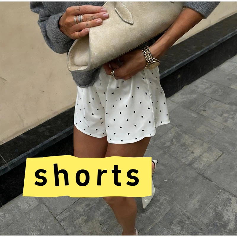 White Polka Dot Satin Shorts Polka Dot Mini Shorts Women's Casual Loose Elastic Shorts Women Shorts Summer Pants Women's Pajamas
White Polka Dot Satin Shorts Polka Dot Mini Shorts Women's Casual Loose Elastic Shorts Women Shorts Summer Pants Women's Pajamas