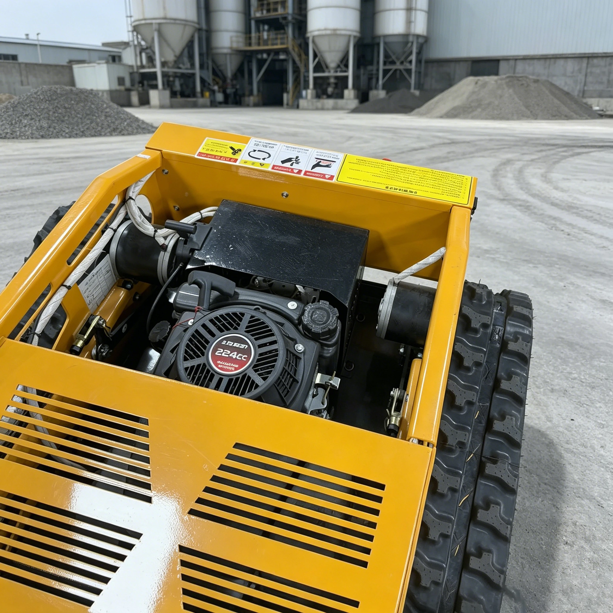 Customized professional grade slope climbing lawn mower, grass shredder, with reinforced tracks
Customized professional grade slope climbing lawn mower, grass shredder, with reinforced tracks