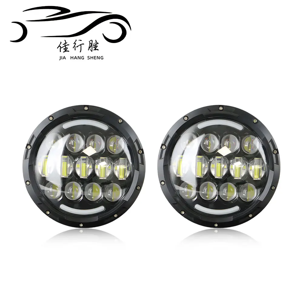 7Inch 2PCS Work Light LED Headlights for Jeep Wrangler For Off Road Spotlights Headlamp Angel Eyes DRL Running Lamp 80W 12V 24V
7Inch 2PCS Work Light LED Headlights for Jeep Wrangler For Off Road Spotlights Headlamp Angel Eyes DRL Running Lamp 80W 12V 24V