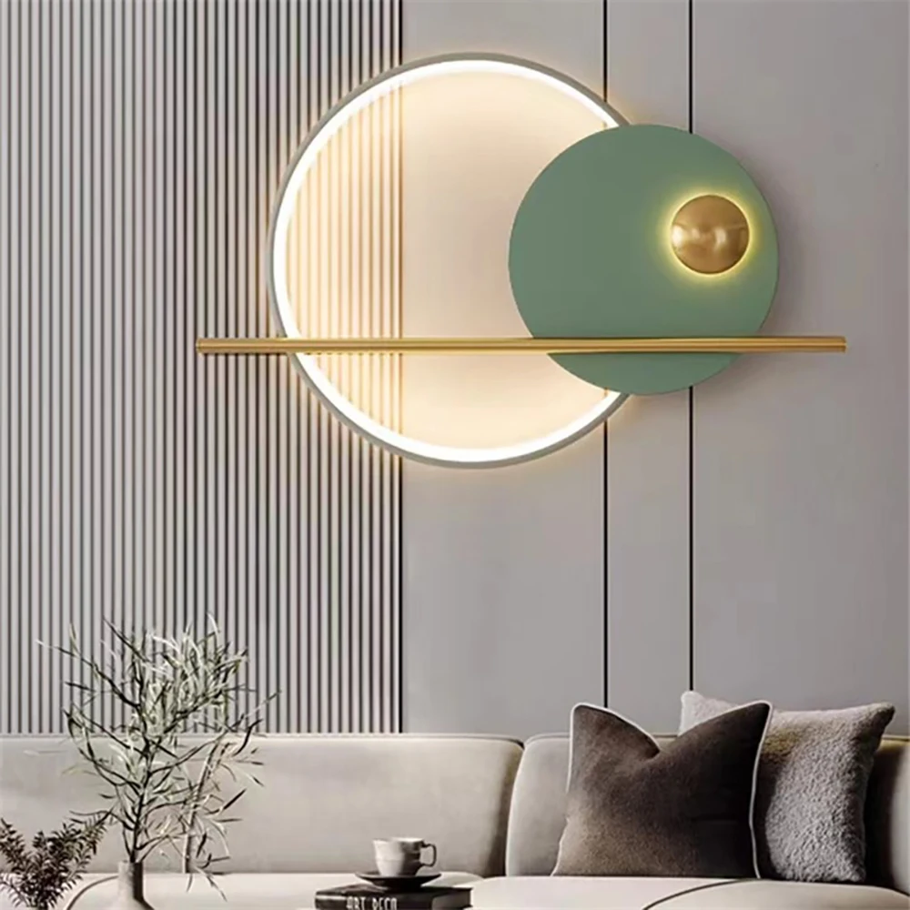 SGROW Nordic circle wall light sofa background decoration coloured lamp designer living room bedside lamp corridor wall light
SGROW Nordic circle wall light sofa background decoration coloured lamp designer living room bedside lamp corridor wall light