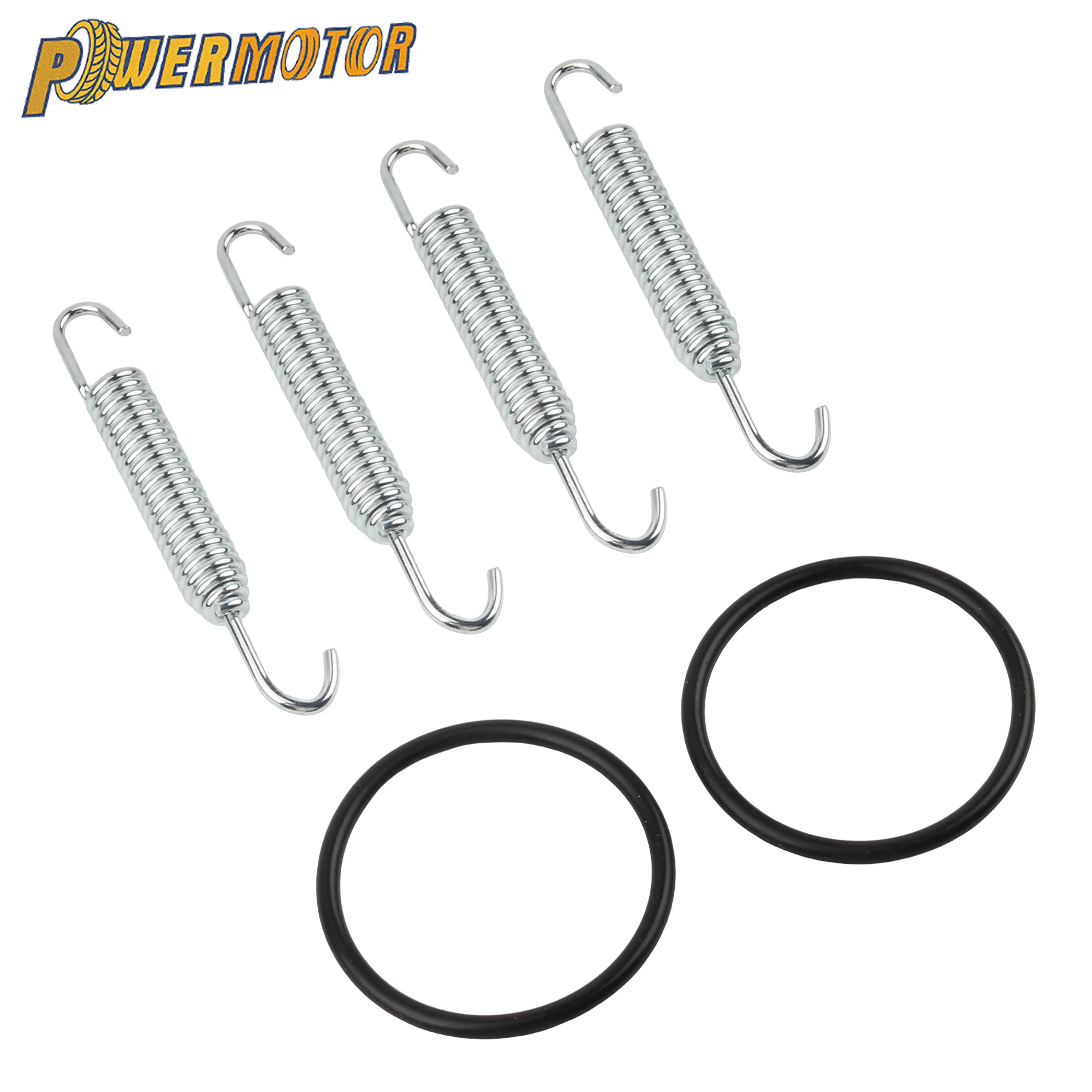 4Pcs Motorcycles Exhaust Pipe Swivel Spring For YAMAHA Banshee YFZ350 350 1987-2006 ATV Quad Muffler Gaskets Replacement Parts 
4Pcs Motorcycles Exhaust Pipe Swivel Spring For YAMAHA Banshee YFZ350 350 1987-2006 ATV Quad Muffler Gaskets Replacement Parts