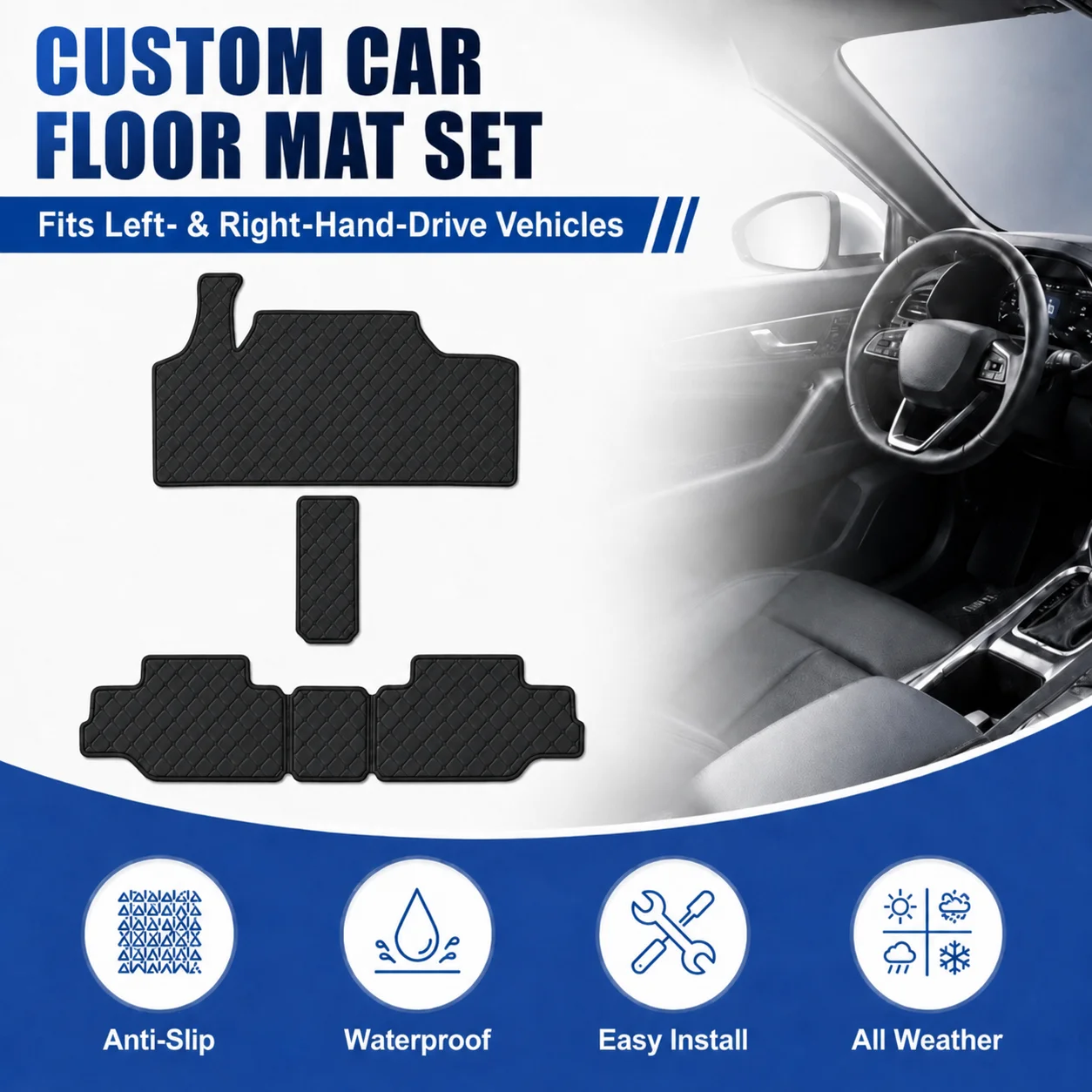 Customized Car Floor Mats for Aishang A100C 2025-Current All-Weather Waterproof Anti-slip Flat Floor Liners Interior Accessories
Customized Car Floor Mats for Aishang A100C 2025-Current All-Weather Waterproof Anti-slip Flat Floor Liners Interior Accessories