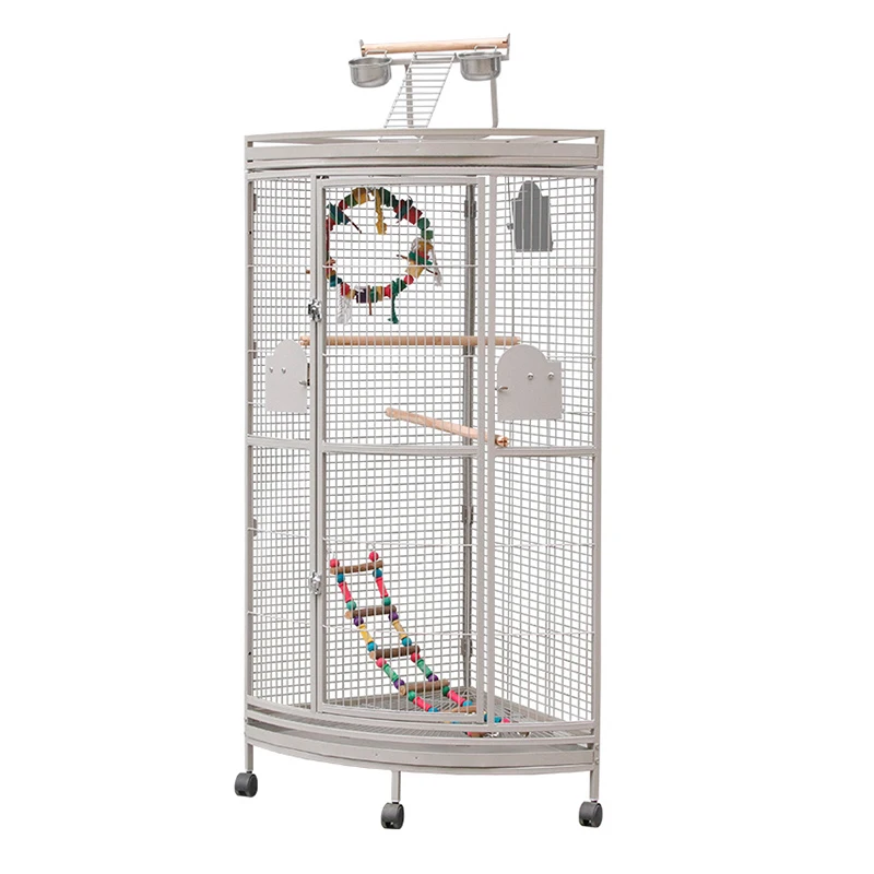 Vertical Type Stainless Steel Decoration Luxury Canary Budgie Parrot Cages Movable Extra Large Size Birds Cage With Pulley
Vertical Type Stainless Steel Decoration Luxury Canary Budgie Parrot Cages Movable Extra Large Size Birds Cage With Pulley