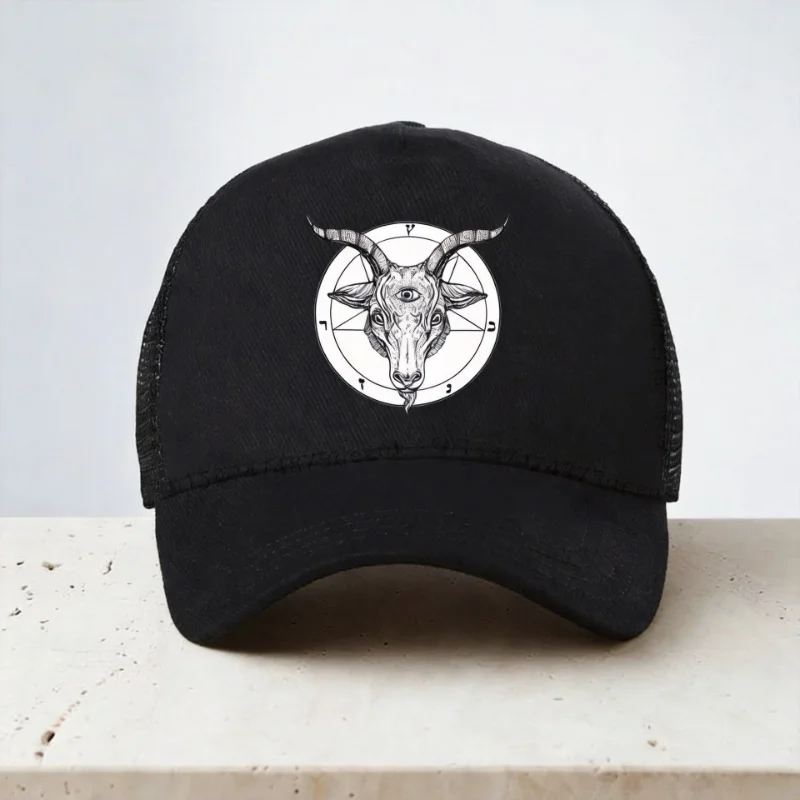 Roman Catholic Church knights Templar Baseball Cap pentagram Baphomet Satan hat Summer Mesh breathable trucker hat gorras
Roman Catholic Church knights Templar Baseball Cap pentagram Baphomet Satan hat Summer Mesh breathable trucker hat gorras
