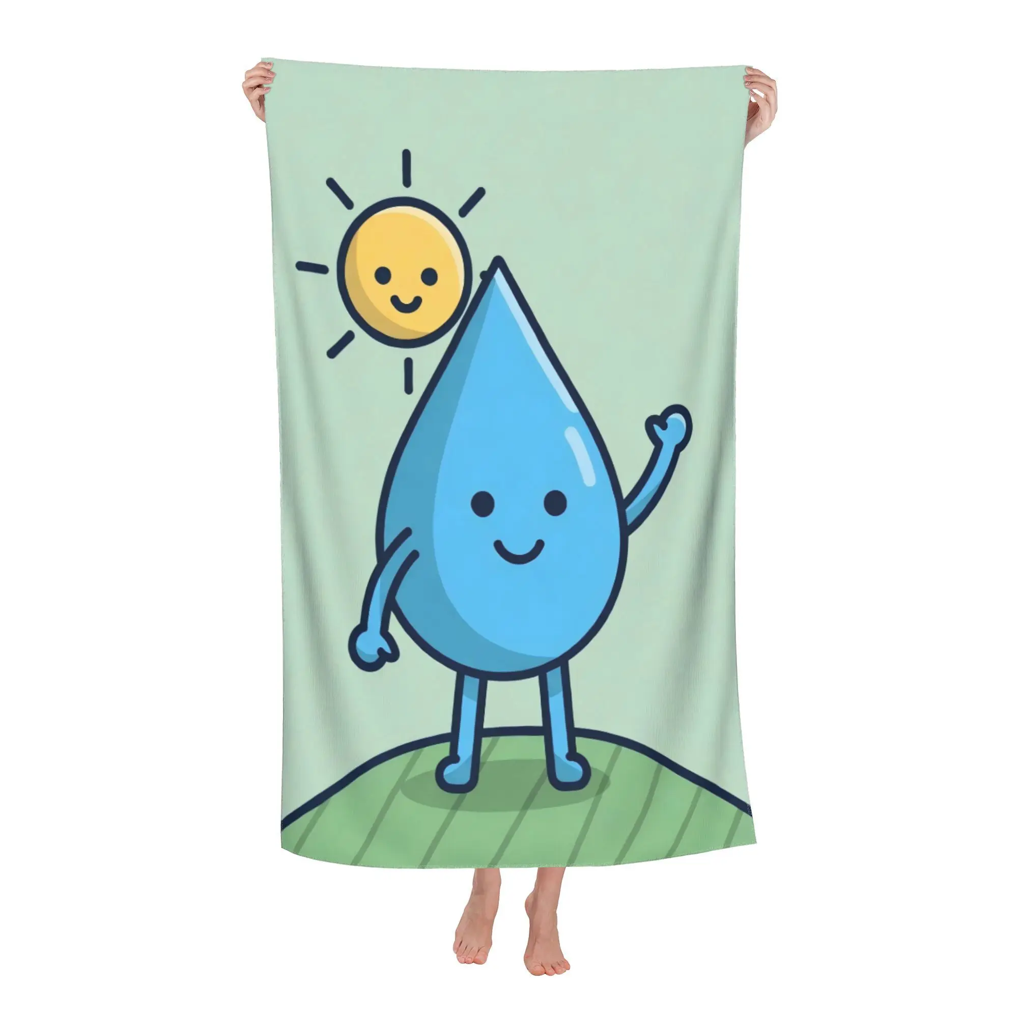 Large Cute Water Drop Cartoon Beach Towel Blanket for Summer Pool Beach Vacation Outdoor Gift
Large Cute Water Drop Cartoon Beach Towel Blanket for Summer Pool Beach Vacation Outdoor Gift