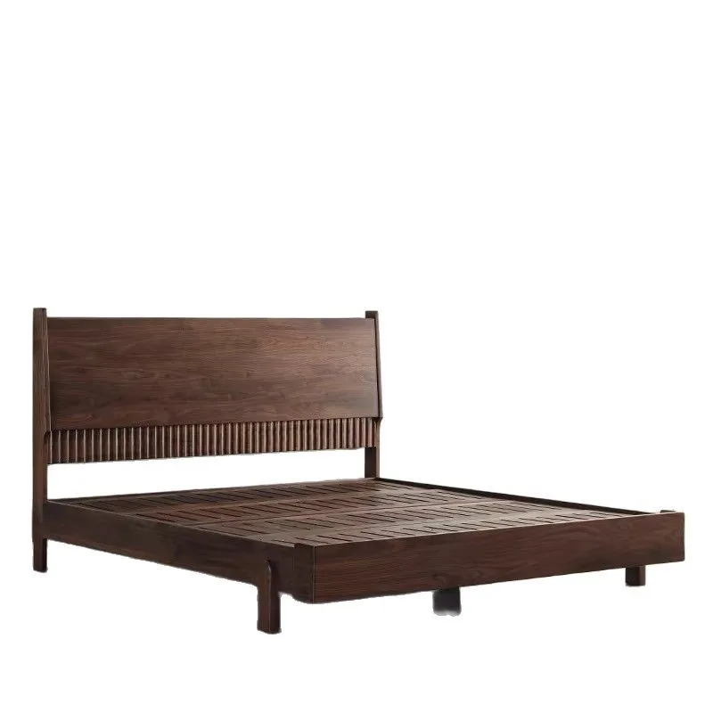 North American black walnut solid wood bed log modern and simple cherry wood double bed small apartment master bedroom all so
North American black walnut solid wood bed log modern and simple cherry wood double bed small apartment master bedroom all so