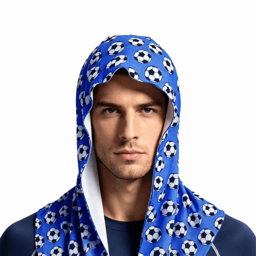 Quick-Dry Cooling Sports Scarf Football Pattern Breathable Hooded Headscarf Multifunctional Moisture-Wicking UV Protection Towel
Quick-Dry Cooling Sports Scarf Football Pattern Breathable Hooded Headscarf Multifunctional Moisture-Wicking UV Protection Towel