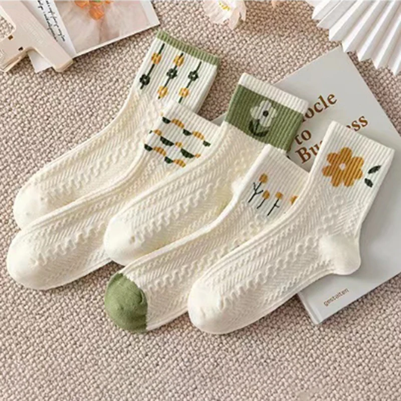 1Pair Random Color Women's Cotton Socks Ins Spring/Summer Thin Breathable Warm Floral Ruffle Cute Sweet Sweet Long Socks
1Pair Random Color Women's Cotton Socks Ins Spring/Summer Thin Breathable Warm Floral Ruffle Cute Sweet Sweet Long Socks