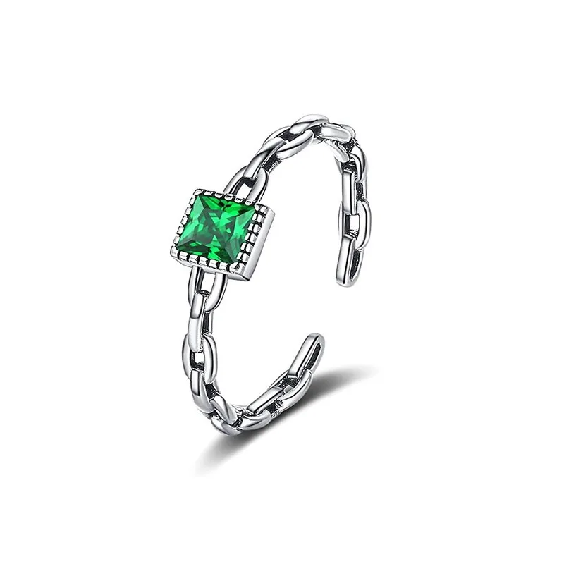 Set with green zircon ring, female niche design, light luxury, high-end feel, chain opening adjustable bracelet
Set with green zircon ring, female niche design, light luxury, high-end feel, chain opening adjustable bracelet