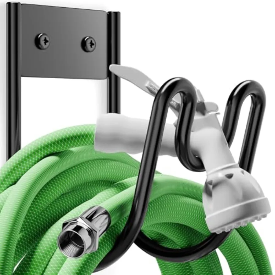 Metal Garden Hose Holder - Wall Mounted Water Hose Holder - Hose Hanger Heavy Duty for Water Hose Extension Cords Vacuum Hose
Metal Garden Hose Holder - Wall Mounted Water Hose Holder - Hose Hanger Heavy Duty for Water Hose Extension Cords Vacuum Hose