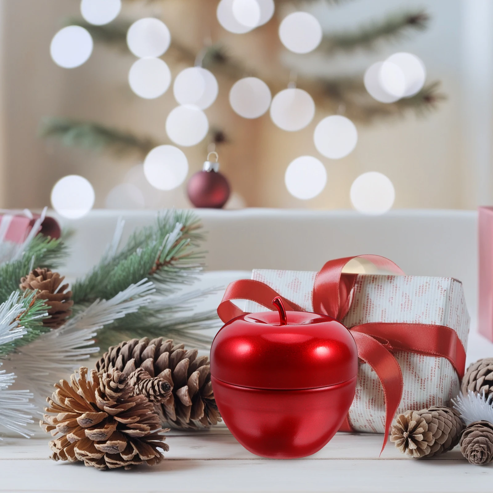 4 Pcs Apple Tin Box Coffee Cookies Decorate Tinplate Apples Shaped Canister Dispenser for Sugar 
4 Pcs Apple Tin Box Coffee Cookies Decorate Tinplate Apples Shaped Canister Dispenser for Sugar