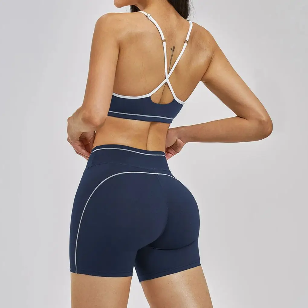 New Women Athletic Shorts Bras Sets White Line Sports Leggins Outdoor Yoga Pants Fitness Training Workout Elastic Suits 2 Pecs
New Women Athletic Shorts Bras Sets White Line Sports Leggins Outdoor Yoga Pants Fitness Training Workout Elastic Suits 2 Pecs