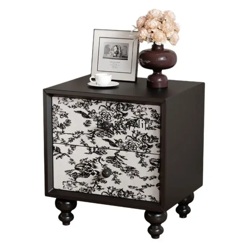 FG17Medieval style bedside table simple small bedroom French retro high-end black
FG17Medieval style bedside table simple small bedroom French retro high-end black