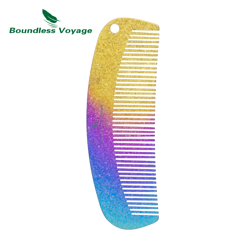 Boundless Voyage Titanium Hair Beard Comb Anti-Static Pocket Comb for Unisex, 2mm Thick, for Home Travel
Boundless Voyage Titanium Hair Beard Comb Anti-Static Pocket Comb for Unisex, 2mm Thick, for Home Travel