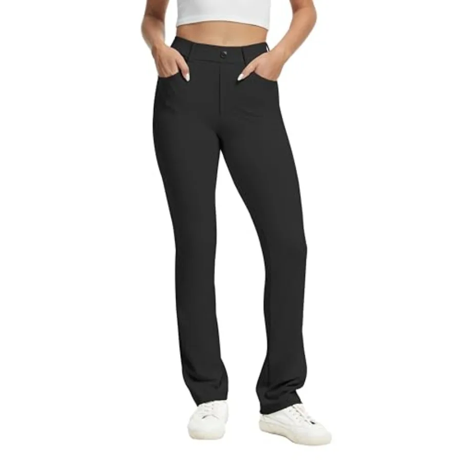 VIMPEP Women's Stretchy Yoga Dress Pants High Rise Straight Leg with Pockets Casual Petite/Regular 1202
VIMPEP Women's Stretchy Yoga Dress Pants High Rise Straight Leg with Pockets Casual Petite/Regular 1202