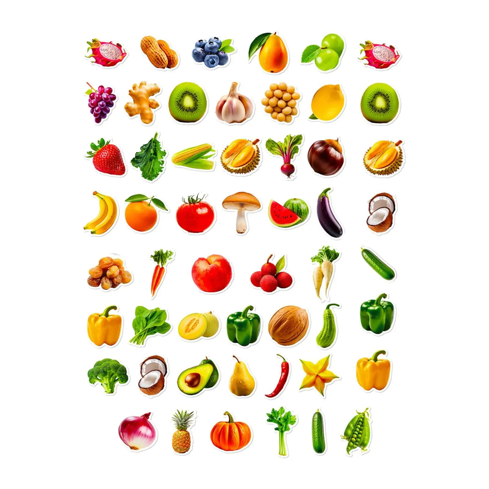 50 Pieces Fruits Vegetable Stickers for Kids Food Stickers Easy to Peel Birthday
50 Pieces Fruits Vegetable Stickers for Kids Food Stickers Easy to Peel Birthday