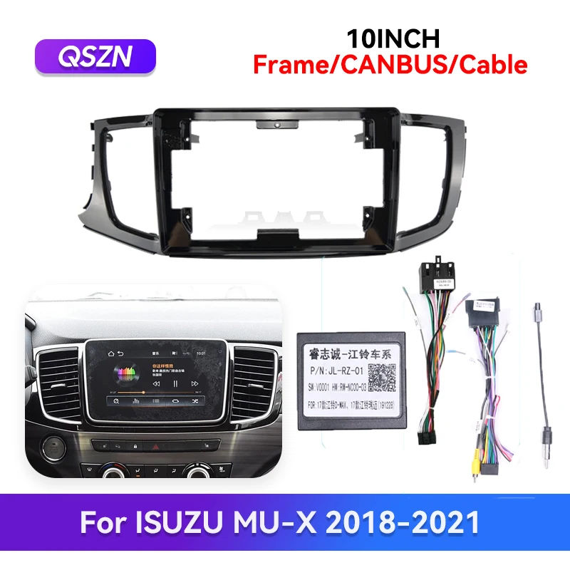 QSZN 10'' Cable For ISUZU MU-X 2018-2021 Car Radio Screen Dash Fitting Panel Frame 2DIN Fascia Adapter Harness Wiring Canbus Box
QSZN 10'' Cable For ISUZU MU-X 2018-2021 Car Radio Screen Dash Fitting Panel Frame 2DIN Fascia Adapter Harness Wiring Canbus Box