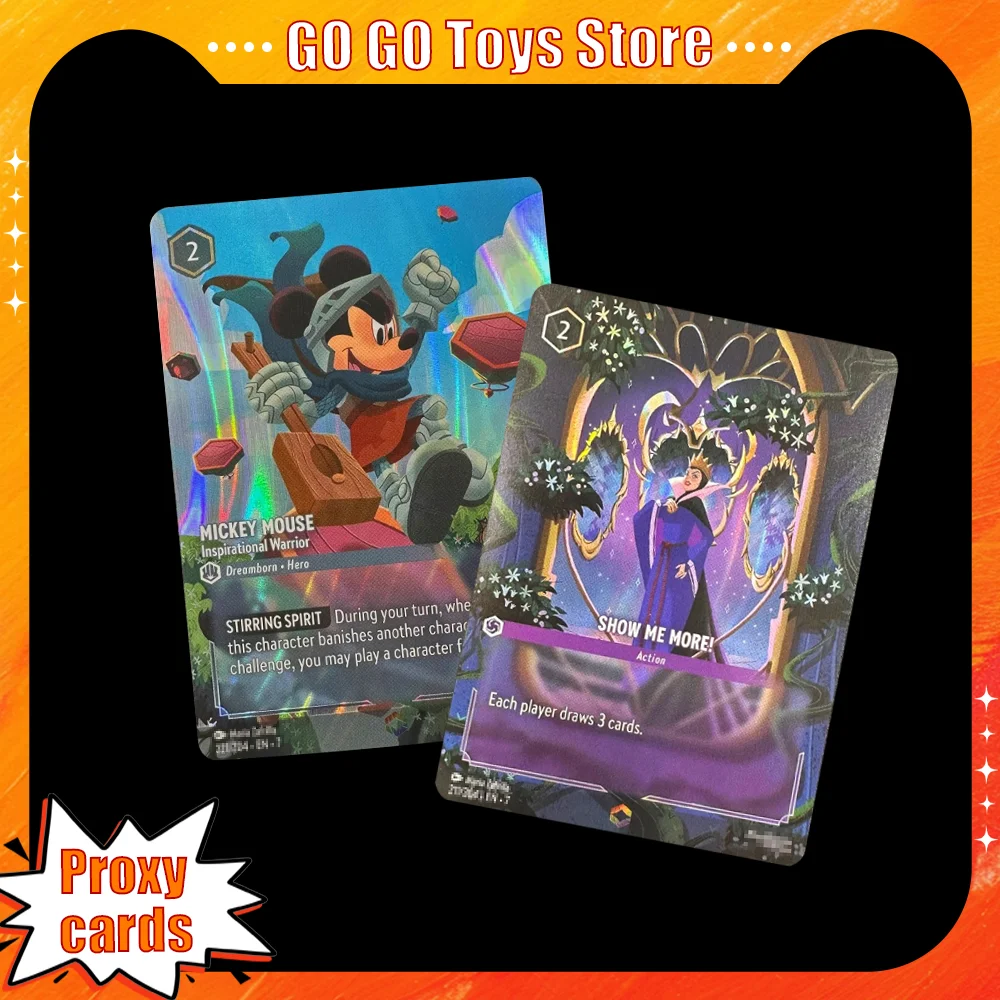 Lorcana FOIL Proxy Cards Entertainment Games Lorcana JAFAR HIRO HAMADA AURORA MICKEY MOUSE RATIGAN TRAMP Collection Toy Gift
Lorcana FOIL Proxy Cards Entertainment Games Lorcana JAFAR HIRO HAMADA AURORA MICKEY MOUSE RATIGAN TRAMP Collection Toy Gift