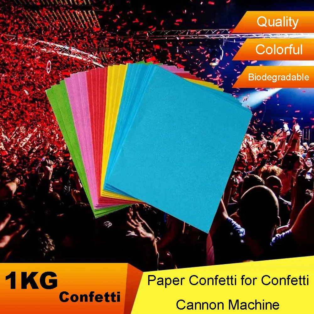 1KG Biodegradable Tissue Paper Confetti Eco-friendly Flame Retardant Paper Confetti for Confetti Cannon Machine
1KG Biodegradable Tissue Paper Confetti Eco-friendly Flame Retardant Paper Confetti for Confetti Cannon Machine