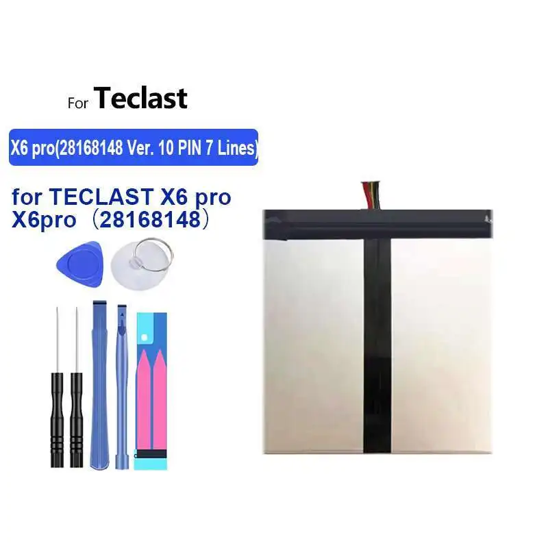 Для Teclast X6 Pro X6pro 28168148 Ver. 10-контактный 7-линейный аккумулятор для ноутбука, замена премиум-класса 5000 мАч
Для Teclast X6 Pro X6pro 28168148 Ver. 10-контактный 7-линейный аккумулятор для ноутбука, замена премиум-класса 5000 мАч