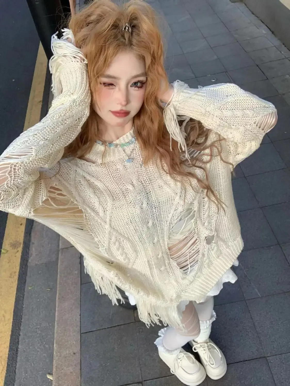 2025 Harajuku Off Shoulder Knitwear Y2k Hollow Out Women's Knit Sweater Grunge Vintage Korean Jumper Irregular Streetwear
2025 Harajuku Off Shoulder Knitwear Y2k Hollow Out Women's Knit Sweater Grunge Vintage Korean Jumper Irregular Streetwear