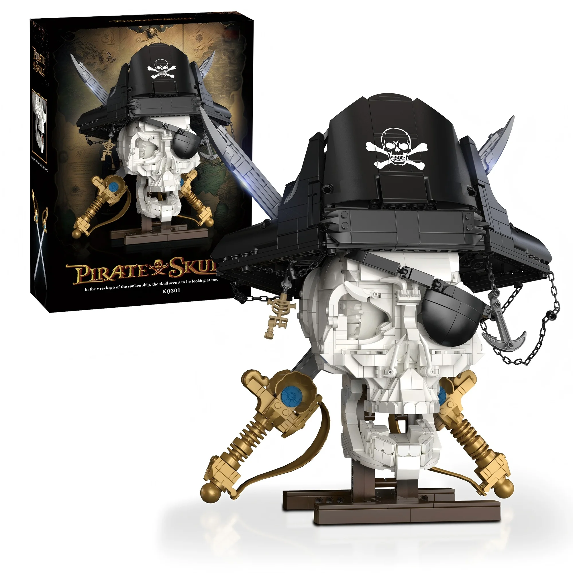 KQ301 модель пиратского черепа в сборе, игрушка, домашний декор, настольное украшение, образовательный набор строительных блоков, подарок на праздник/день рождения
KQ301 модель пиратского черепа в сборе, игрушка, домашний декор, настольное украшение, образовательный набор строительных блоков, подарок на праздник/день рождения