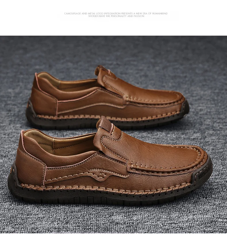 Men's Leather Loafers Handmade Slip On Driving Shoes Breathable Comfortable Non Slip Casual Shoes
Men's Leather Loafers Handmade Slip On Driving Shoes Breathable Comfortable Non Slip Casual Shoes