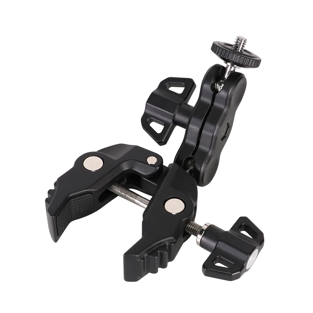 Metal Super Clamp with 360° Mini Ball Head Magic Arm for Camera Light Mic Video Monitor Clamp 1/4 3/8 Thread For Rods Hook
Metal Super Clamp with 360° Mini Ball Head Magic Arm for Camera Light Mic Video Monitor Clamp 1/4 3/8 Thread For Rods Hook