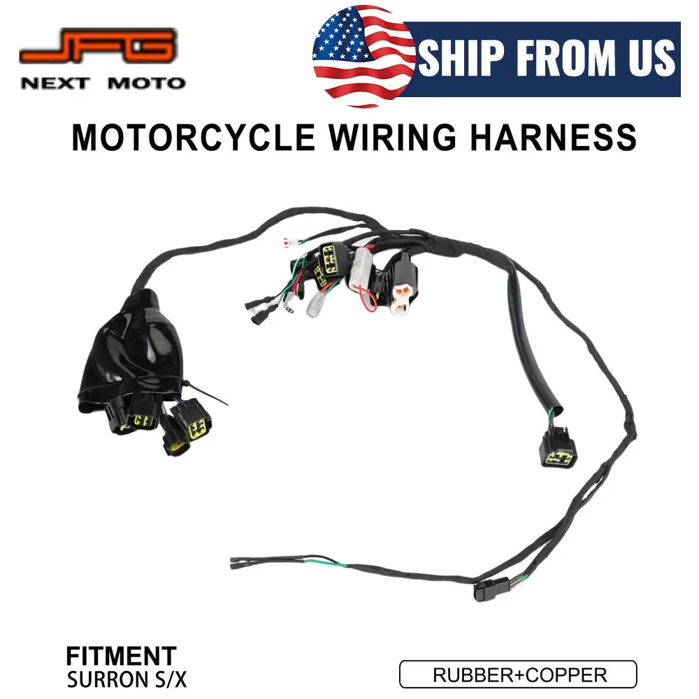 Motorcycle Wiring Harness Electric Dirt Bike For Surron Lightbee Light Bee S X Motocross Fault detection line JFG Off-Road Parts
Motorcycle Wiring Harness Electric Dirt Bike For Surron Lightbee Light Bee S X Motocross Fault detection line JFG Off-Road Parts