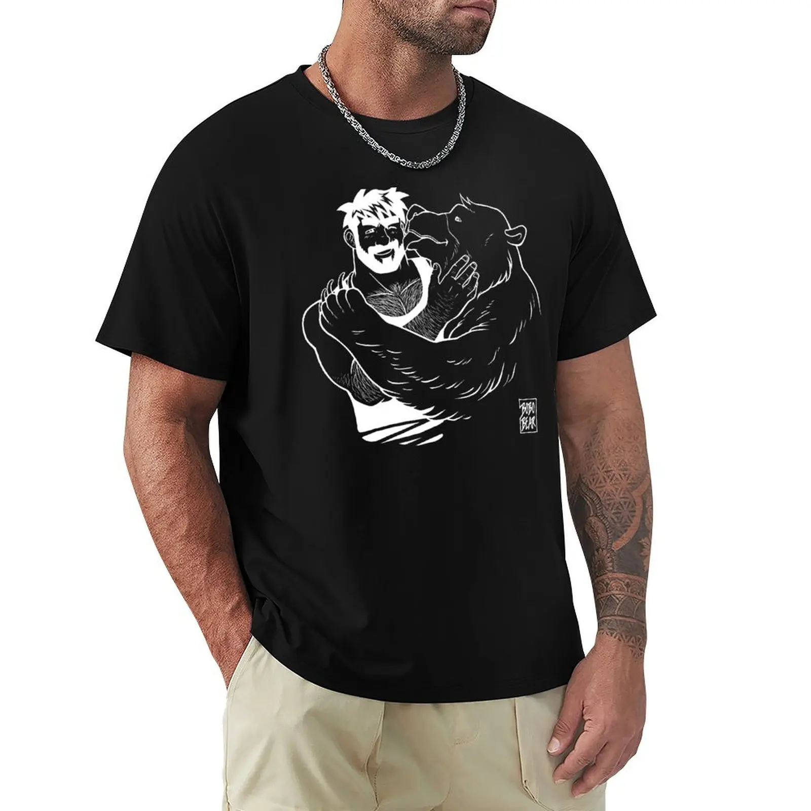 BEAR KISS - WHITE LINEART T-Shirt plus size clothes sublime mens designer clothes
BEAR KISS - WHITE LINEART T-Shirt plus size clothes sublime mens designer clothes