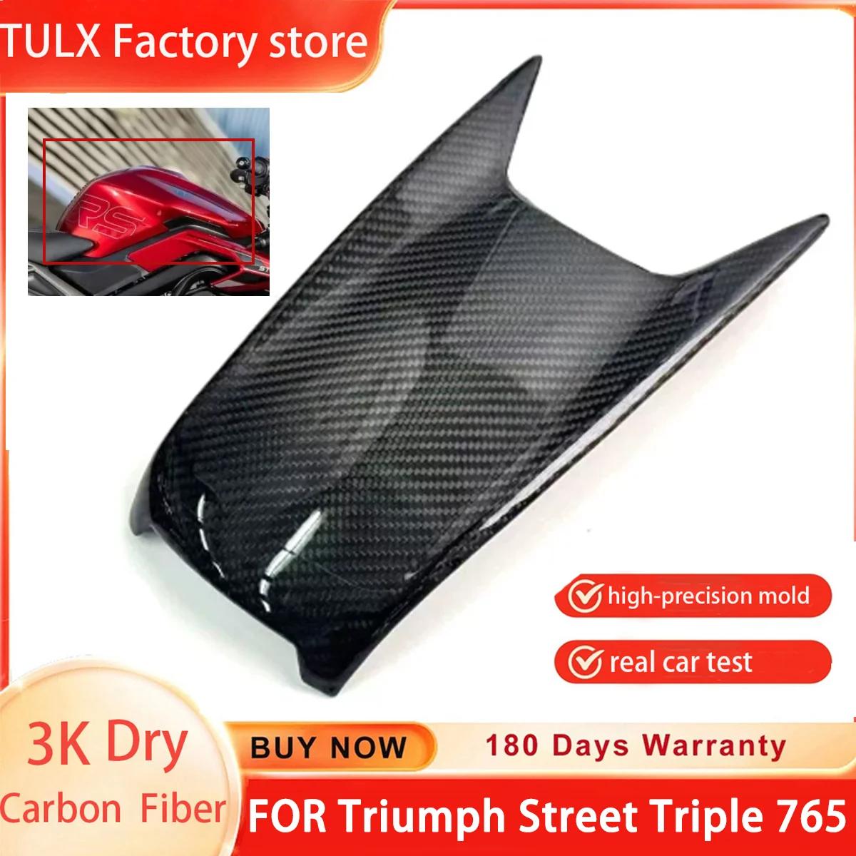 3K Dry 100% Carbon Fiber Front Fuel Tank Cap Cover For Triumph Street Triple 765 RS 2023 2024 2025 Motorcycle Accessories
3K Dry 100% Carbon Fiber Front Fuel Tank Cap Cover For Triumph Street Triple 765 RS 2023 2024 2025 Motorcycle Accessories