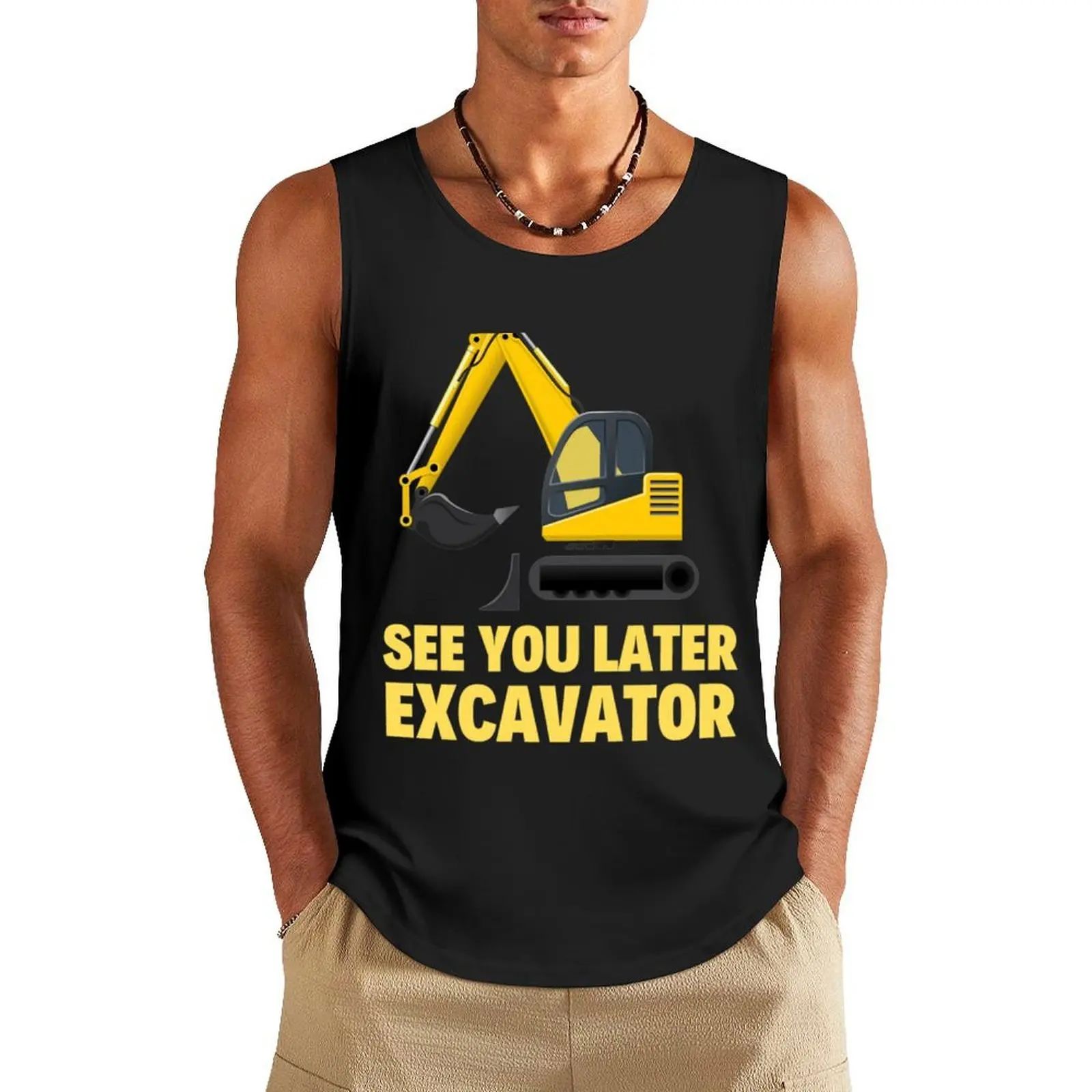 See You Later Excavator Funny Boy Heavy Toddlers Tank Top gym shirt men sleeveless gym shirts male t-shirt Men's gym t-shirts
See You Later Excavator Funny Boy Heavy Toddlers Tank Top gym shirt men sleeveless gym shirts male t-shirt Men's gym t-shirts