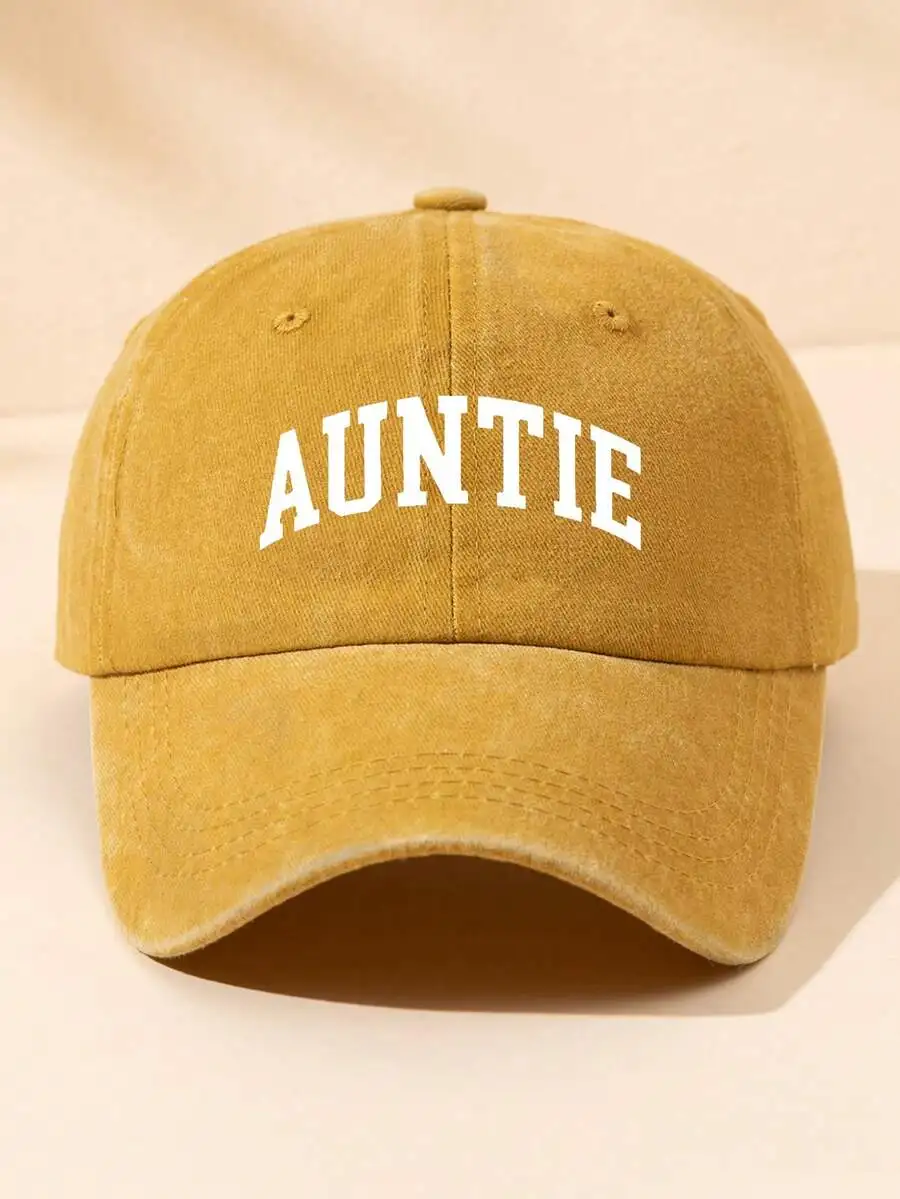 Auntie Graphic Print Adjustable Vintage Distressed Baseball Cap For Adults Casual Outdoor Sun Hat
Auntie Graphic Print Adjustable Vintage Distressed Baseball Cap For Adults Casual Outdoor Sun Hat