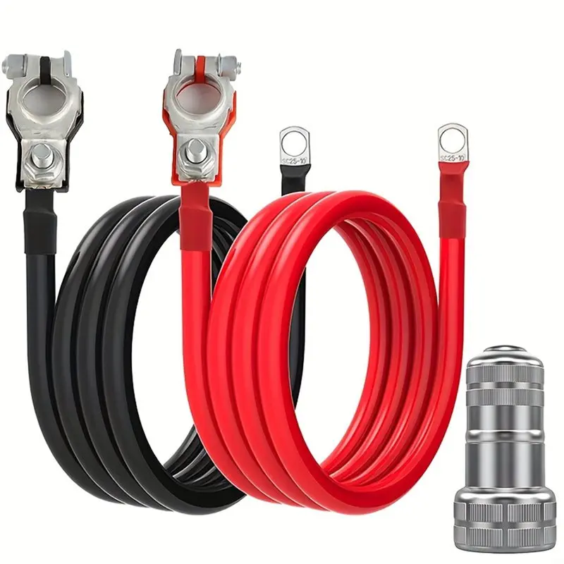 Length Automotive Battery Inverter Wire 8AWG 30Cm With M8 Threaded Posts And M10 Ring Terminals For Car And Truck
Length Automotive Battery Inverter Wire 8AWG 30Cm With M8 Threaded Posts And M10 Ring Terminals For Car And Truck