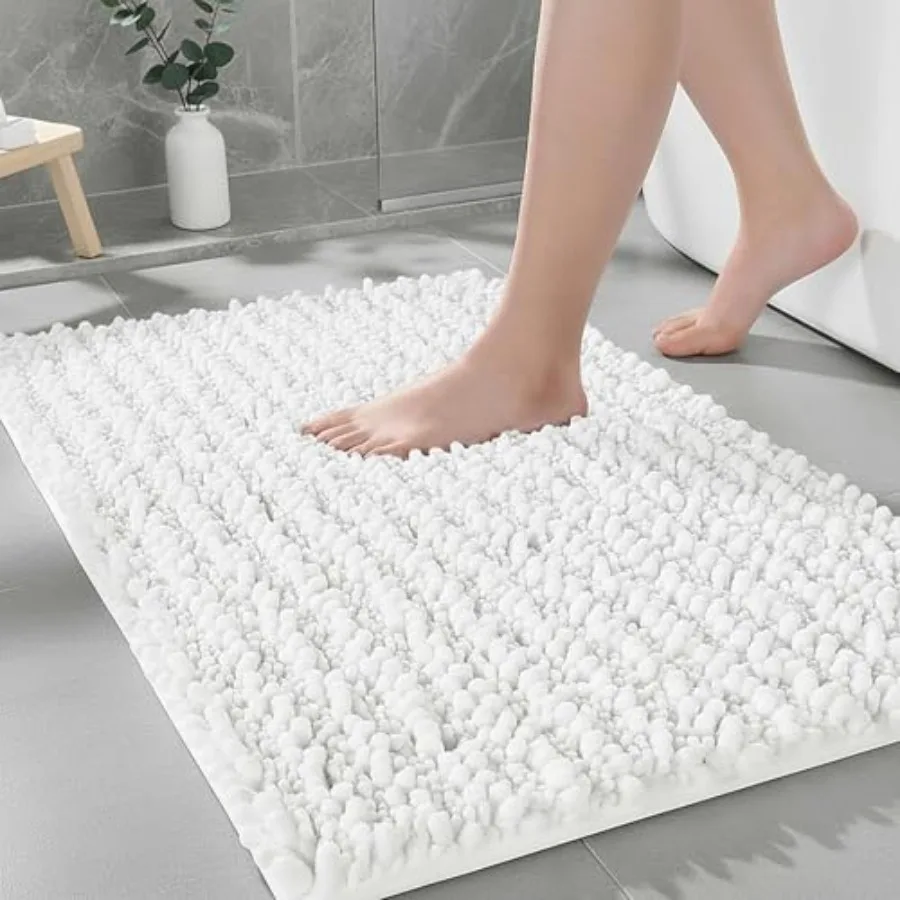 Bathroom Rugs Non Slip Washable, Extra Thick Soft Chenille Absorbent Bath Mat, High Density Barrier Non Slip Backing, Quick Dry
Bathroom Rugs Non Slip Washable, Extra Thick Soft Chenille Absorbent Bath Mat, High Density Barrier Non Slip Backing, Quick Dry