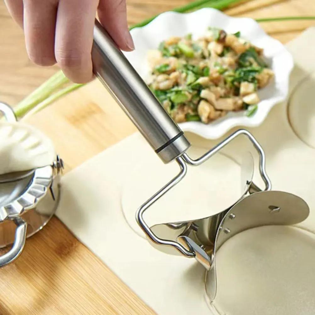 3pcs Maker Stainless Steel Dumpling Wrapper Tool Manual Dumpling Making Supplies Multifunctional for Family
3pcs Maker Stainless Steel Dumpling Wrapper Tool Manual Dumpling Making Supplies Multifunctional for Family